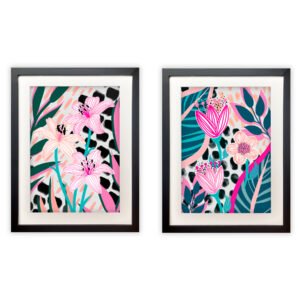 Dúo Flores Rosadas III